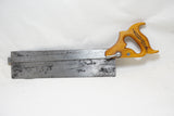 EXTRA FINE KEEN KUTTER WUEST PATENT BACK SAW - 14" - STUNNING HANDLE