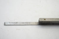 EXCELLENT 'PRECISION TAPE & RULE CO' ALUMINUM ZIGZAG RULE - MADE IN CANADA