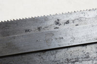 EXTRA FINE KEEN KUTTER WUEST PATENT BACK SAW - 14" - STUNNING HANDLE