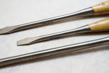 FINE SET OF 3 IRWIN PERFECT HANDLE SCREWDRIVERS