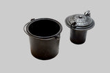 WONDERFUL ORNATE SMALL CAST IRON GLUE POT - L. F. & C.