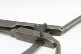 MAGNIFICENT PAIR OF HANDFORGED OUTSIDE CALIPERS - BATWING LOCKING NUT