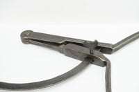 MAGNIFICENT PAIR OF HANDFORGED OUTSIDE CALIPERS - BATWING LOCKING NUT