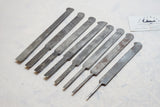 WORKING SET OF 8 PLOW PLANE IRONS - OHIO TOOL COMPANY