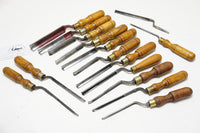 WONDERFUL SET OF 15 BUCK BROS PATTERNMAKERS' GOUGES