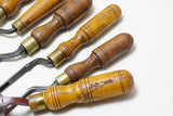 WONDERFUL SET OF 15 BUCK BROS PATTERNMAKERS' GOUGES