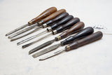 FINE SET OF 8 CARVING CHISELS