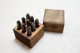 WORKING SET OF 9 - 3/16" NUMBER PUNCHES 0 - 9