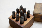 WORKING SET OF 9 - 3/16" NUMBER PUNCHES 0 - 9