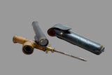 TWO EARLY 'TOOLS' - HAND SIGHTING LEVEL & 1920s PATENT SPRINKLER