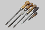 WORKING SET OF 5 CABINETMAKERS SCREWDRIVERS - 6 1/2" - 15 1/4"