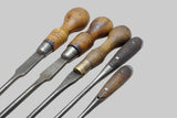 WORKING SET OF 5 CABINETMAKERS SCREWDRIVERS - 6 1/2" - 15 1/4"