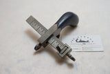 MINT EARLY 1876 PATENT OSBORNE PISTOL GRIP DRAW GAUGE / LEATHER SLITTER