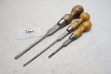 3 GOOD SORBY CABINETMAKERS SCREWDRIVERS