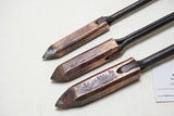 GREAT SET OF 3 BROWN BOGGS LAKE SUPERIOR COPPER SOLDERING IRONS