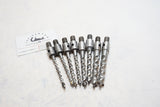 SPECIALIZED SET OF 8 GREENLEE THREADED AUGER BITS