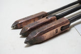 GREAT SET OF 3 BROWN BOGGS LAKE SUPERIOR COPPER SOLDERING IRONS