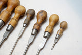 SET OF 7 CABINETMAKERS SCREWDRIVERS