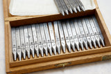 WOW! MINISCULE 27 PIECE LETTER PUNCH SET IN ORIGINAL BOX - 3/64"