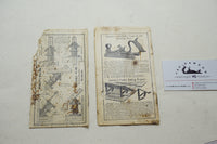 PAIR OF VERY EARLY STANLEY CARPENTERS' TOOLS 'IMP' BOOKLETS