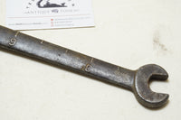 VERY UNUSUAL DOUBLE-ENDED WRENCH WITH RULE MEASUREMENTS