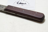 SUPERB JONATHAN CROOKES "PISTOL HEART" ROSEWOOD HANDLED BUTCHER KNIFE