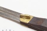 DECORATIVE DISSTON ROSEWOOD AND BRASS SLIDING BEVEL SQUARE