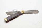 DECORATIVE DISSTON ROSEWOOD AND BRASS SLIDING BEVEL SQUARE