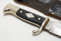 FINE RICA SOLINGEN POST WWII GERMAN BOY SCOUT KNIFE + SHEATH