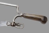 EARLY & EXCEPTIONAL DECORATIVE HAND FORGED HACK SAW