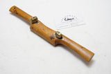 SOLID BOXWOOD ADJUSTABLE SPOKESHAVE WITH INSET BRASS SOLE - RAZOR EDGE