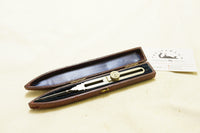 BEAUTIFUL EARLY PROPORTIONAL DIVIDERS IN ORIGINAL RED LEATHER CASE