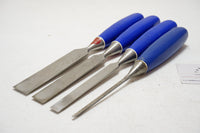 FINE SET OF 4 MARPLES BLUE CHIP CHISELS