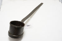 INTERESTING PRIMITIVE CAST IRON SMELTING LADLE