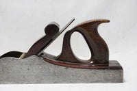 RARE VERY EARLY "SPIER" HANDLED DOVETAILED INFILL BENCH PLANE