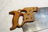 FINE DISSTON D8 SAW 5 1/2 TPI RIP SAW - APPLEWOOD THUMBHOLE HANDLE