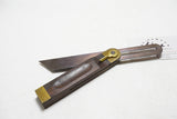 FINE RARE TYPE STANLEY NO. 25 ROSEWOOD & BRASS SLIDING T BEVEL - 8"