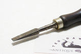 EXQUISITE EARLY EBONY HANDLED SCREWDRIVER