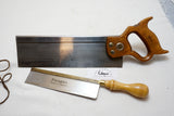 TWO FINE SHOP SAWS - DISSTON & PARAGON GENTS FINE DOVETAIL SAW - 8"