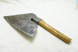 MAGNIFICENT GOOSEWING AXE WITH INITIALS AND TOUCH MARKS