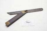 EARLY UNCOMMON 12" HOWARD PATENT ROSEWOOD BEVEL SQUARE