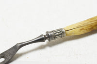 EARLY ANTLER HANDLED MEAT CARVING FORK