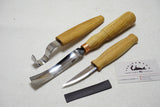 BRAND NEW SET OF 3 BEAVERCRAFT SPOON CARVING / BUSHCRAFT TOOLS