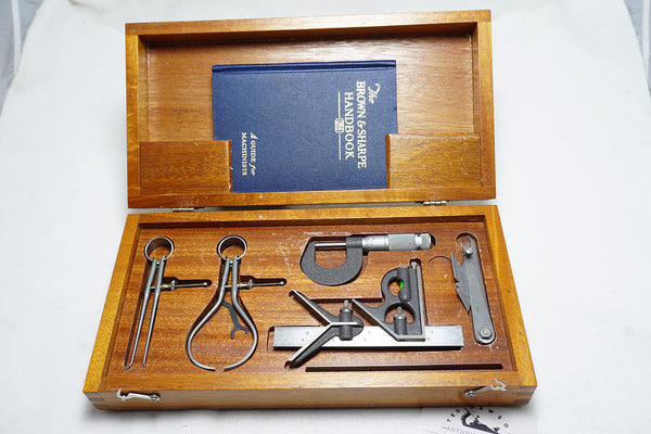 MIB BROWN & SHARPE 8 PIECE MACHINIST PRECISION CENTER SET