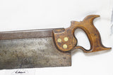 EARLY BLACK SELLARS & CO SPLIT NUT BACK SAW - C. 1880 - 16"