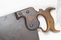 RARE 1870s RICHARDSON (?) ST. JOHN NEW BRUNSWICK HAND SAW - 26", 5 TPI