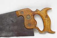 LOVELY SMALL EARLY R. H. SMITH BEAVER MEDALLION NO. 60 CROSS SAW - 16", 11 TPI