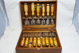 WOW! REMARKABLE SET OF 15 BERG ESKILSTUNA TANG BUTT CHISELS IN FITTED BOX