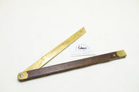 LOVELY MAHOGANY & BRASS SHIPWRIGHTS BEVEL SQUARE