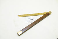 LOVELY MAHOGANY & BRASS SHIPWRIGHTS BEVEL SQUARE